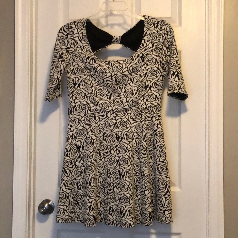 Black and white dress